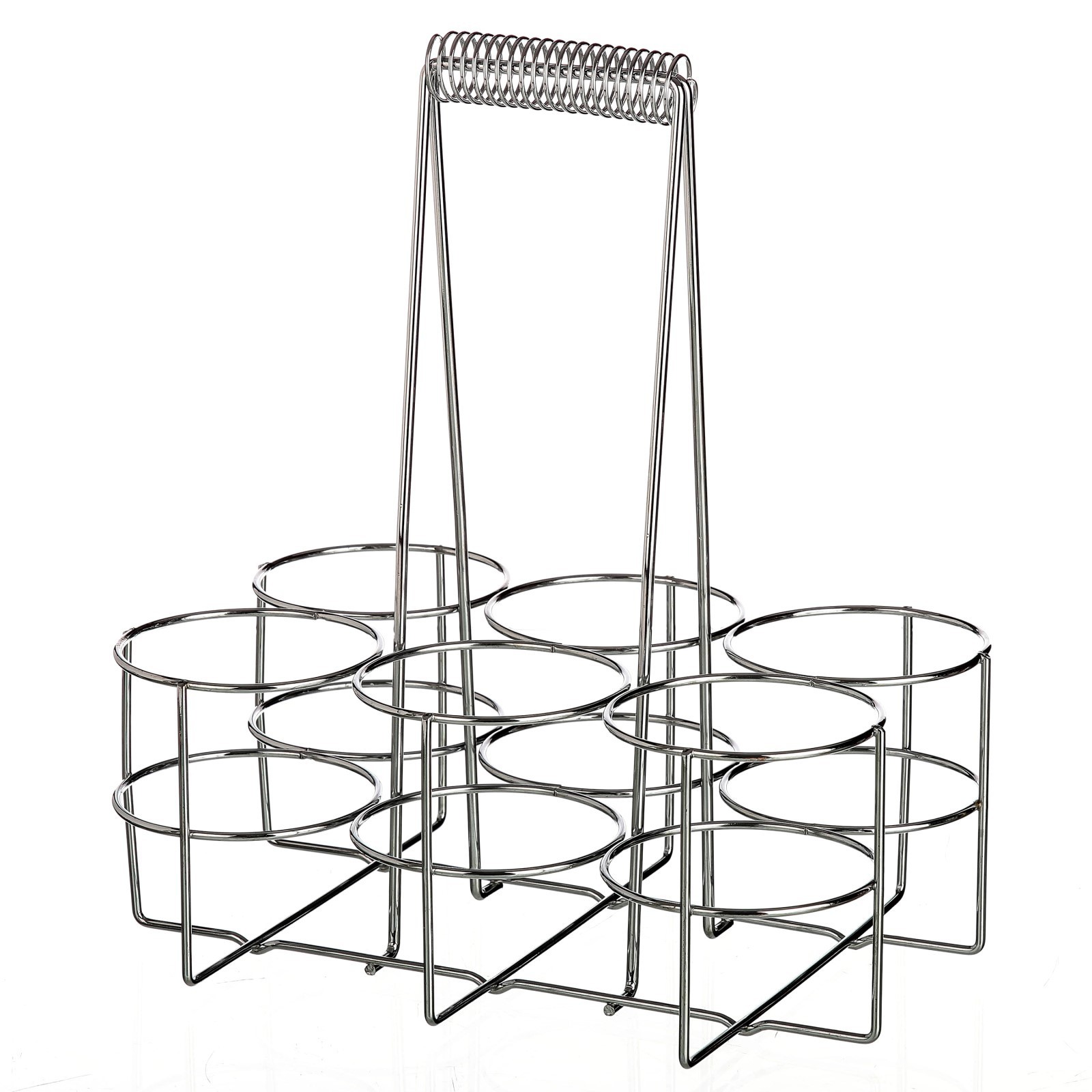 Bottle rack in chrome-plated iron (29x19,40x32,50)