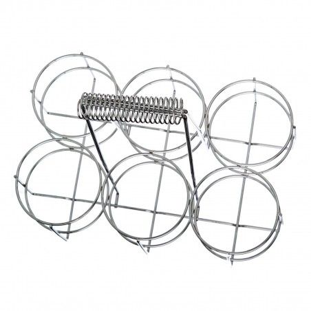 Bottiglia scaffale cromato di ferro (29x19,40x32,50)