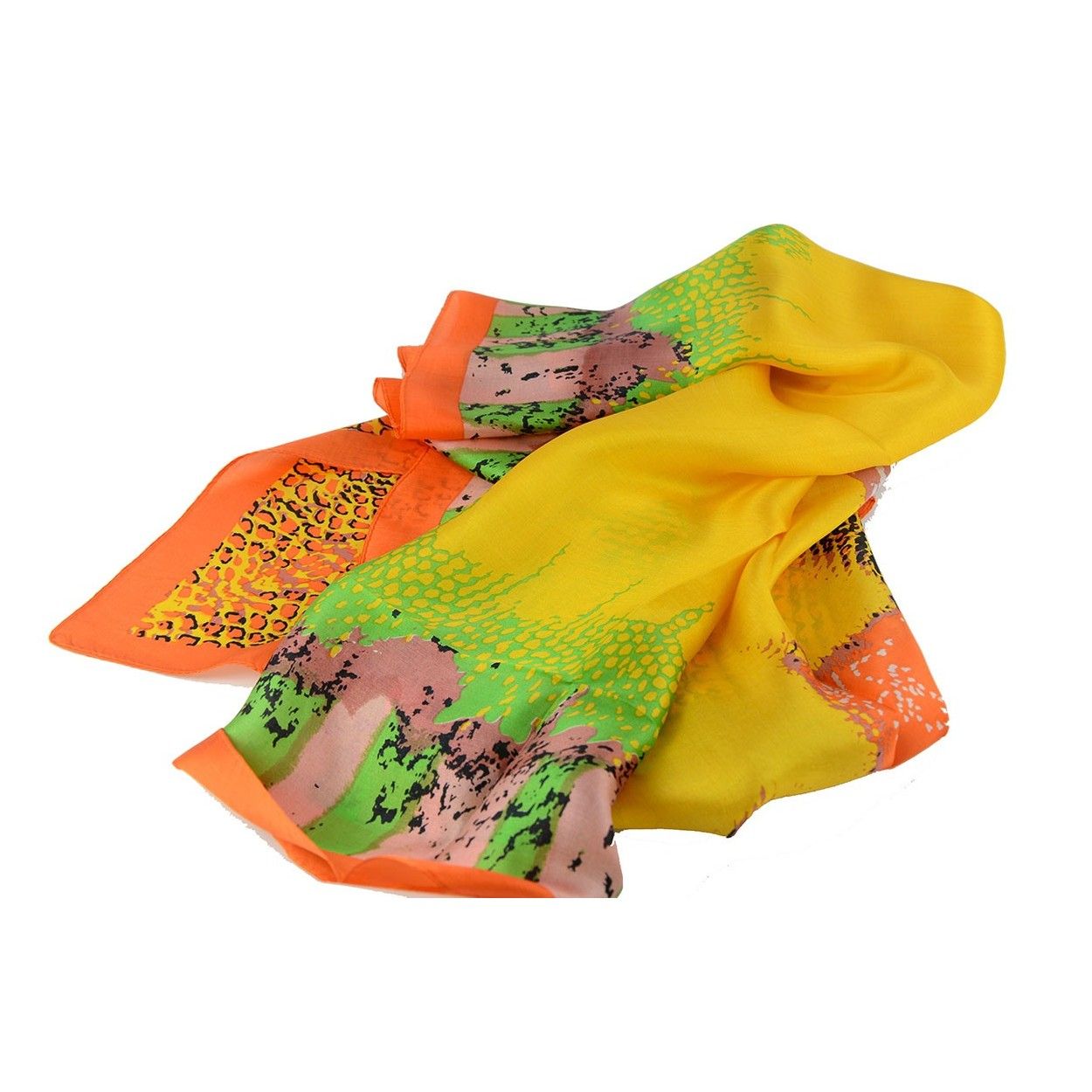 PAÑUELO DE SEDA 100% NATURAL DISEÑO VIWIN & SILK, 85X85 CM,  NEW 2016