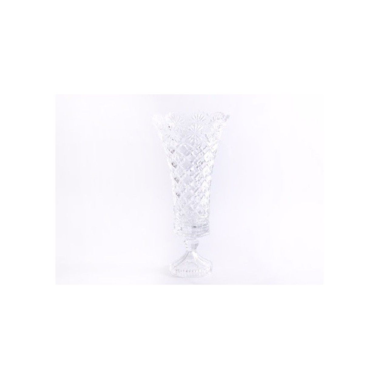 Vaso in vetro a forma di coppa (16x33 cm)