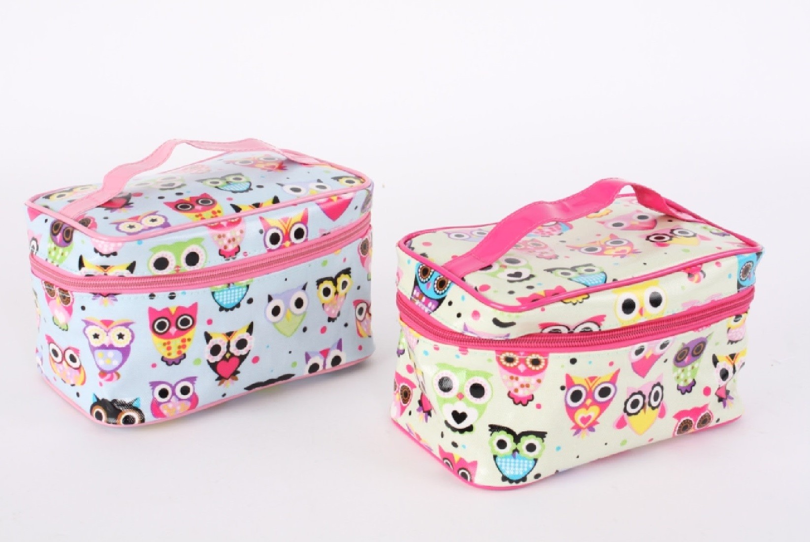 Bag with zipper PVC - Model owls (20x12x13 cm)
