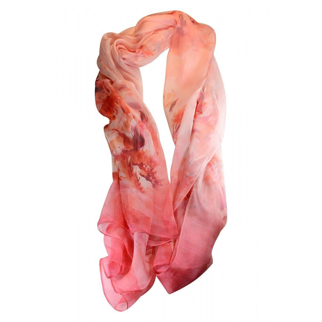 SILK HANDKERCHIEF 100% NATURAL DESIGN VIWIN & SILK, 175X100 CM, NEW 2016