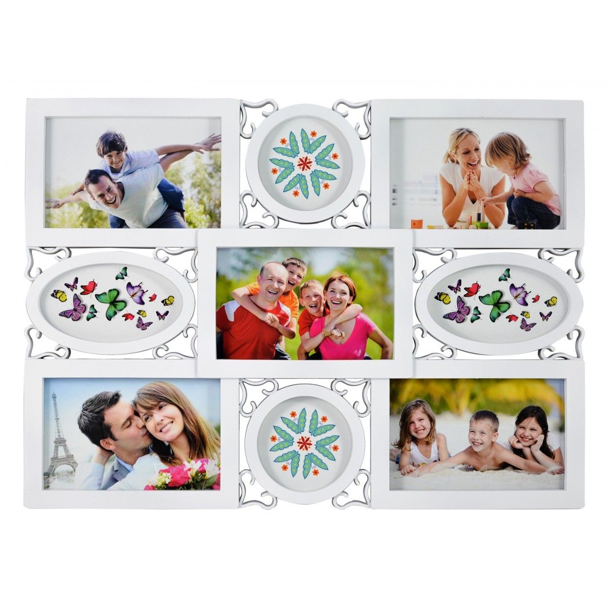 Cadre multifotos PVC - Couleur blanche (43x31.5 cm)