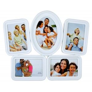Quadro multifotos in PVC di Colore bianco (44x35.5 cm)