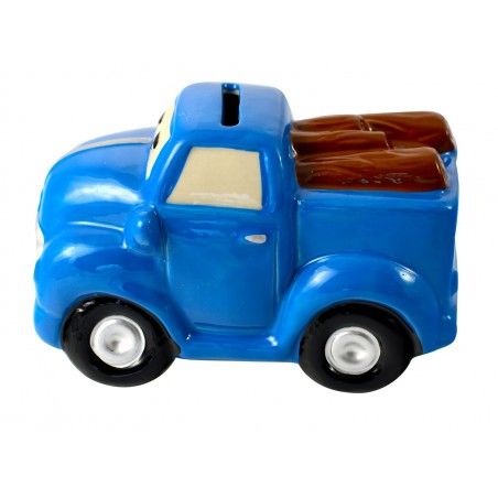 Piggy bank children ceramic - Model truck (8x8x12.5 cm)