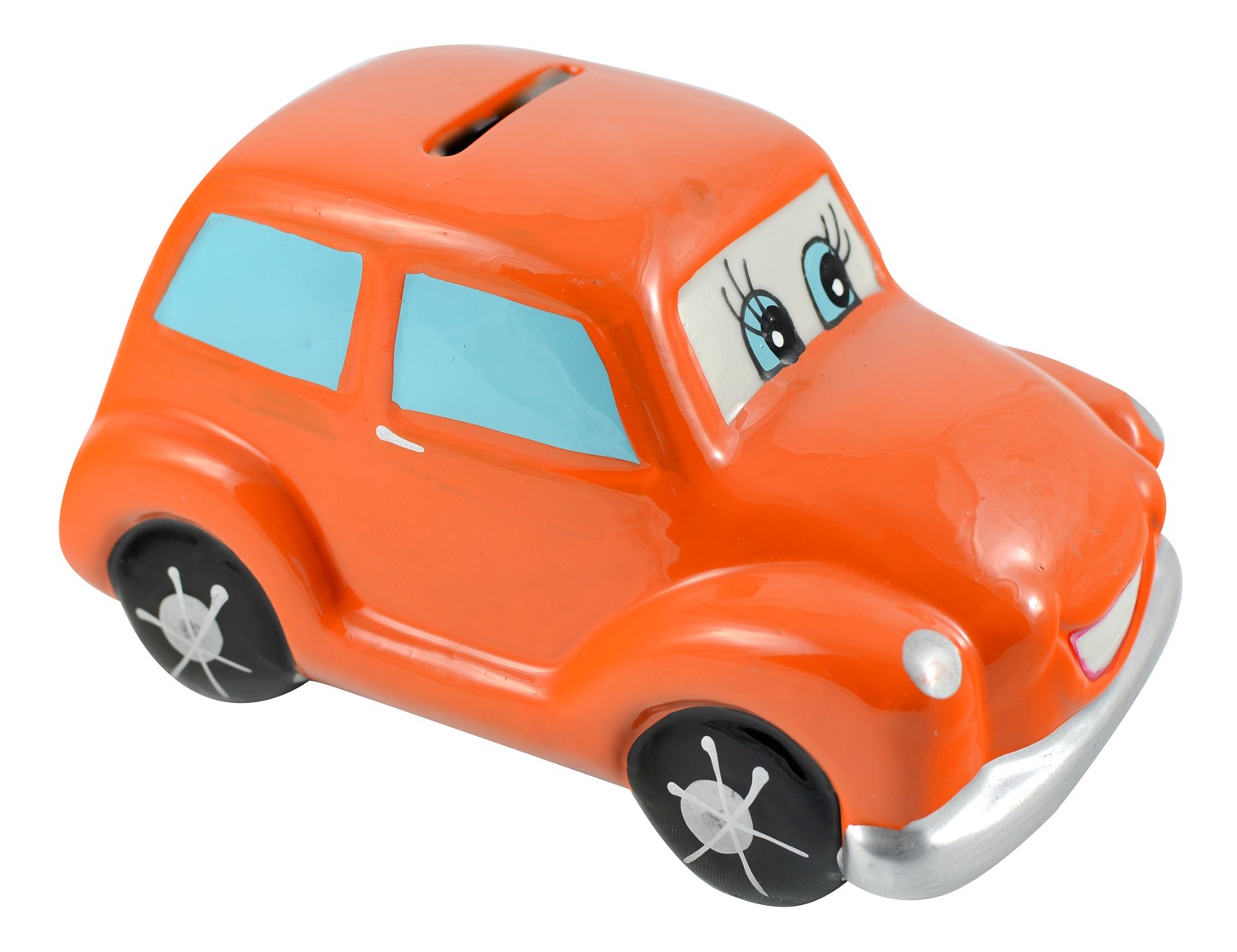 Tirelire des enfants en céramique - Modèle de voiture (7.5x7.5x13cm)
