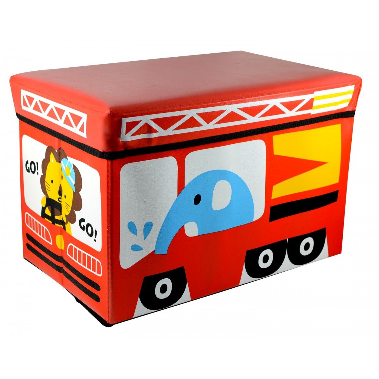 Puff-chest folding child - Model red bus (48x31x31 cm)
