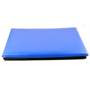 Puff-petto pieghevole bambino - Modello blu bus (48x31x31 cm)
