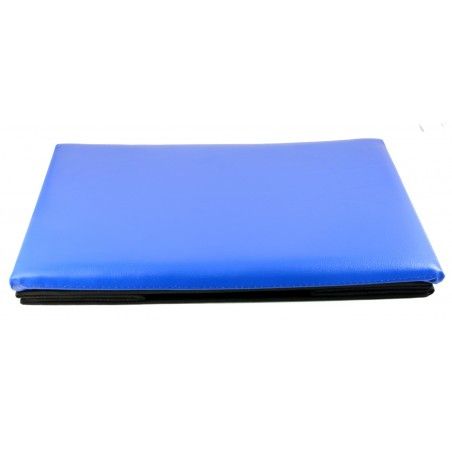Puff-poitrine de pliage de l'enfant - Modèle de bus bleu (48x31x31 cm)