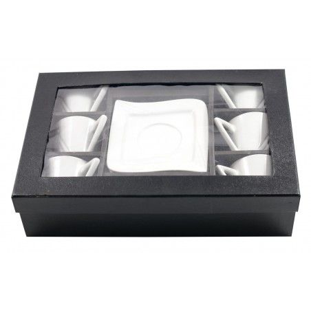 Coffee set 6 cups and 6 dishes 100cc Ceramic