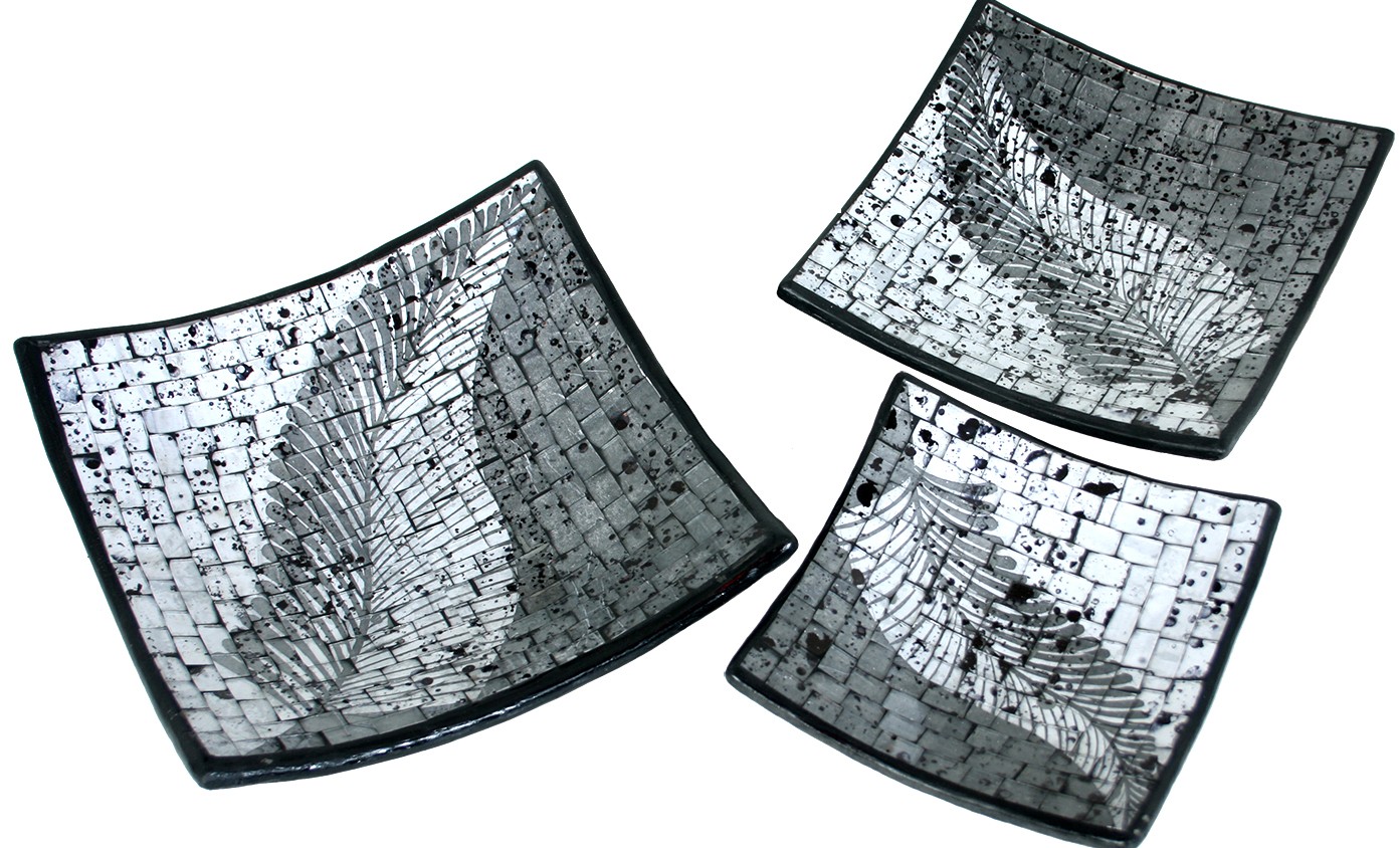 Set of 3 Centers, Tile-Ceramic