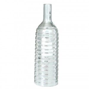 Ceramic vase-Silver (38x11.5 cm)