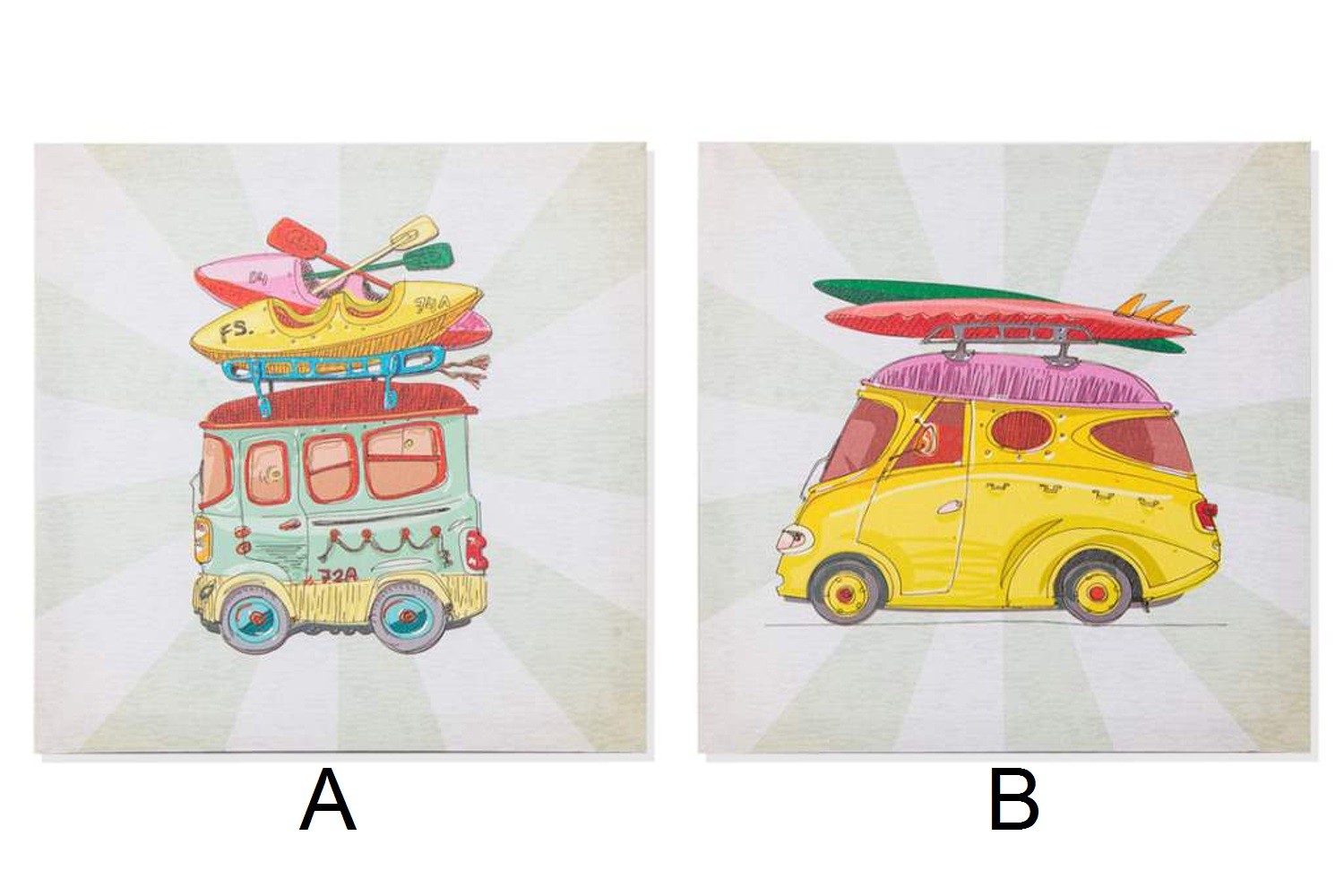 Cuadro - Modelo coche (28x28x1.5 cm)