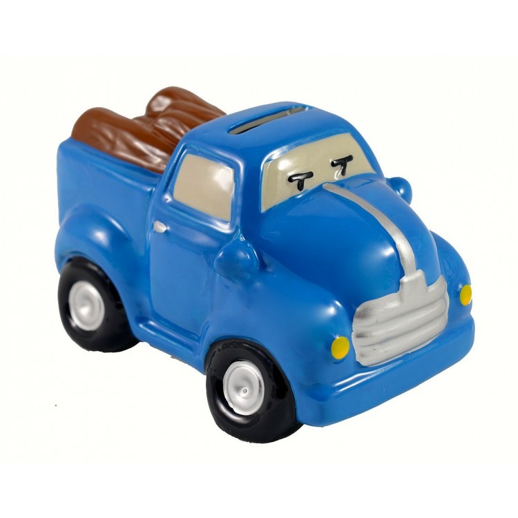 Piggy bank children ceramic - Model truck (8x8x12.5 cm)