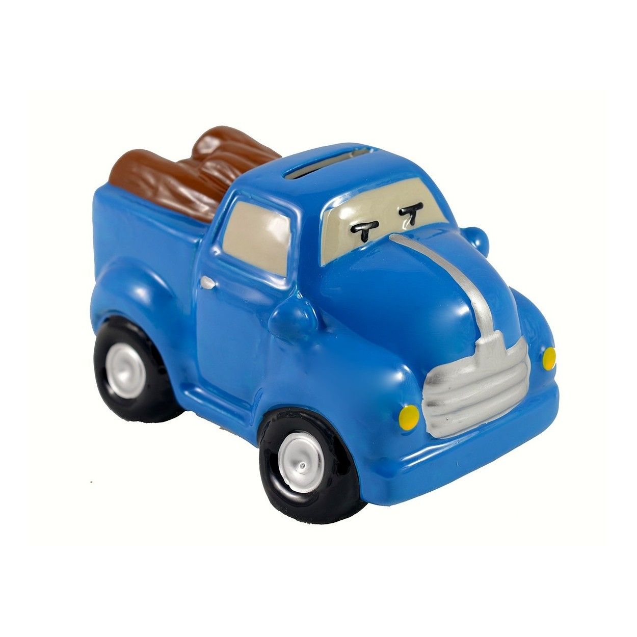 Tirelire des enfants en céramique - Modèle de camion (8x8x12.5 cm)