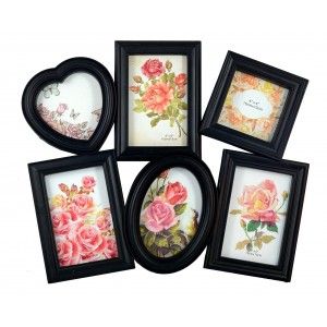 Framework Multifotos PVC - black (44X37 CM)