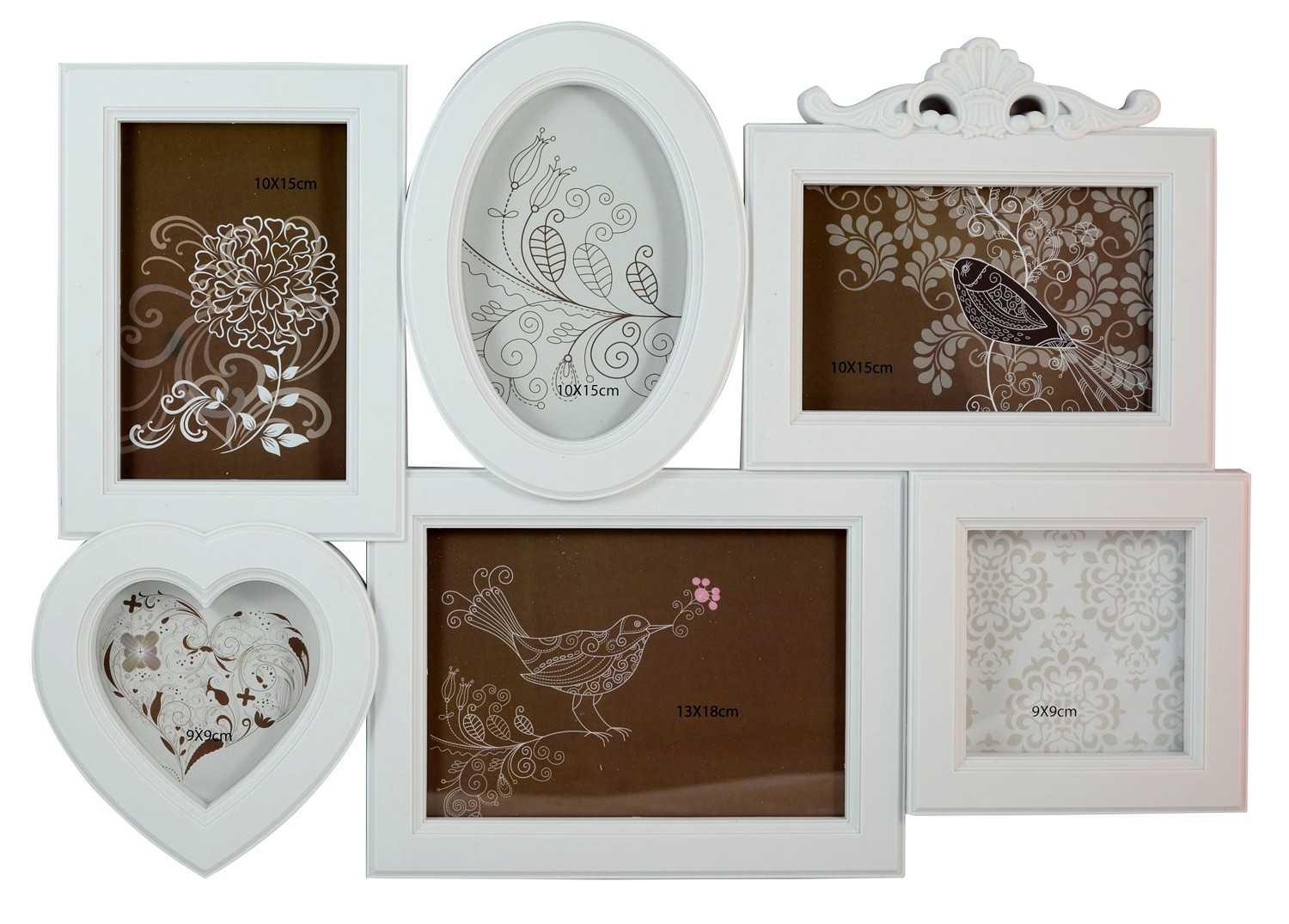 Framework Multifotos Pvc White (6 photos)