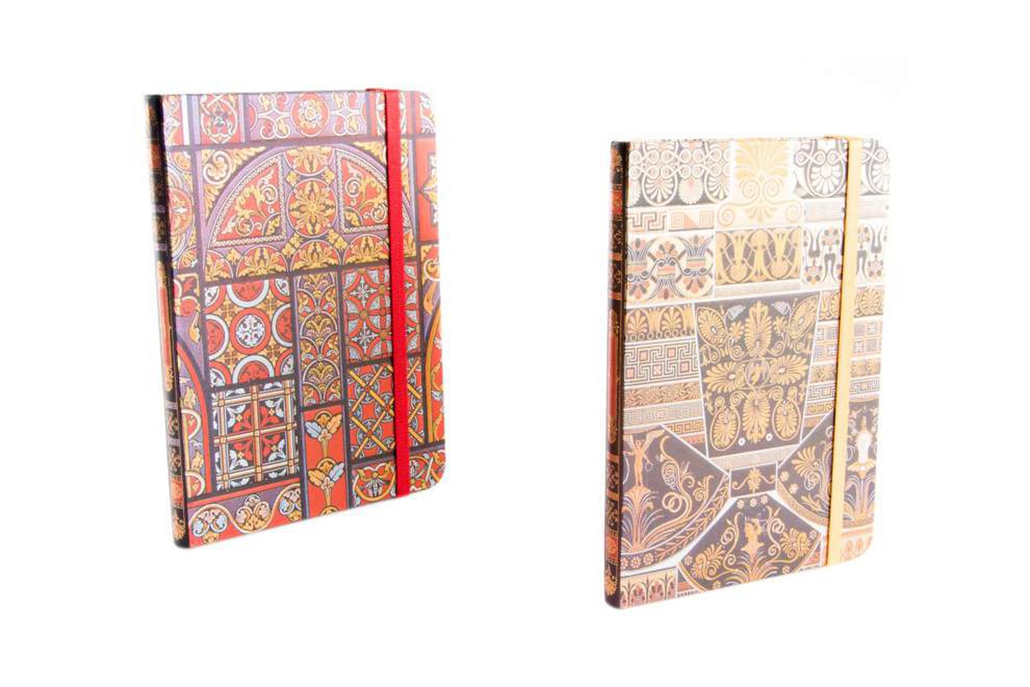 Book of cardboard with rubber - Model ethnic background (13.5x18 cm)