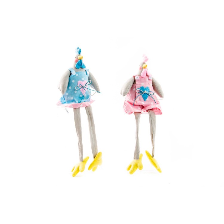 Figure fabric - Model rooster sitting 13x8x34 cm)