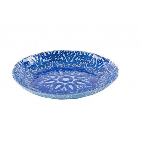 Center Glass Table (23x3.5 cm) Blue