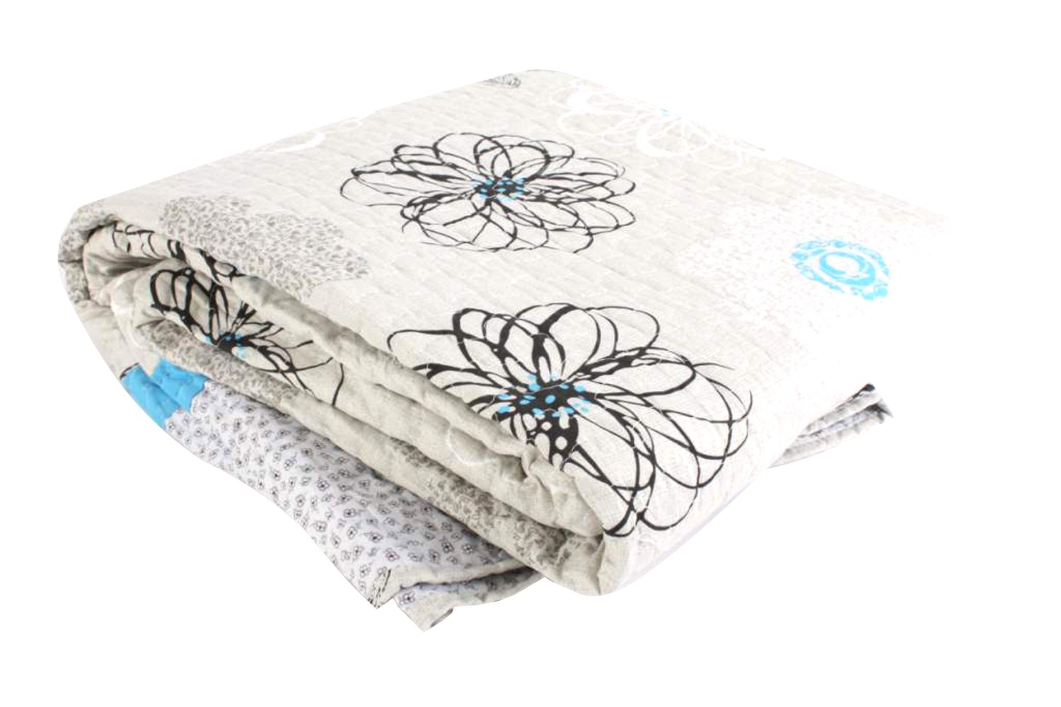 Couvre lit Polyester (240x260 cm) 285 Gr. Fleurs