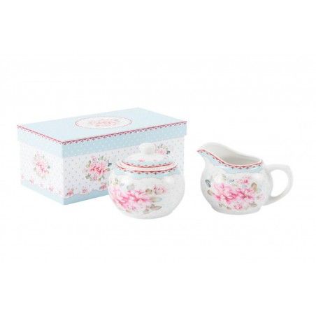 Set di Zucchero e latte in Porcellana + box