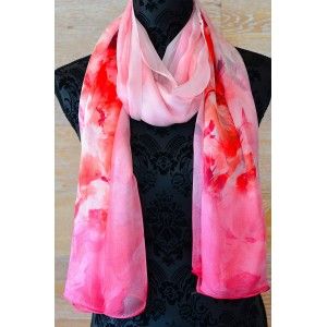 SILK HANDKERCHIEF 100% NATURAL DESIGN VIWIN & SILK, 175X100 CM, NEW 2016