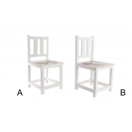 Macetero de madera - Modelo silla (25x25x47 cm)
