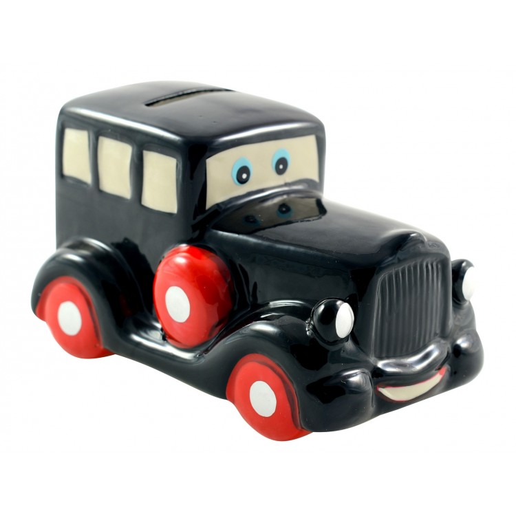 HUCHA COCHE CERÁMICA CON TAPÓN 8X13X7,5