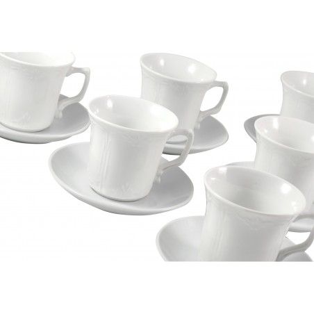 Set di sei tazze e piattini del caffè in Ceramica