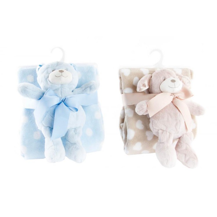 Coperta del bambino peluche - il Modello della luna (100x75 cm)