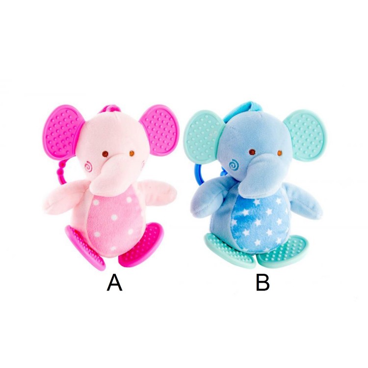 Peluche sonajero - Modelo elefante (16 cm)