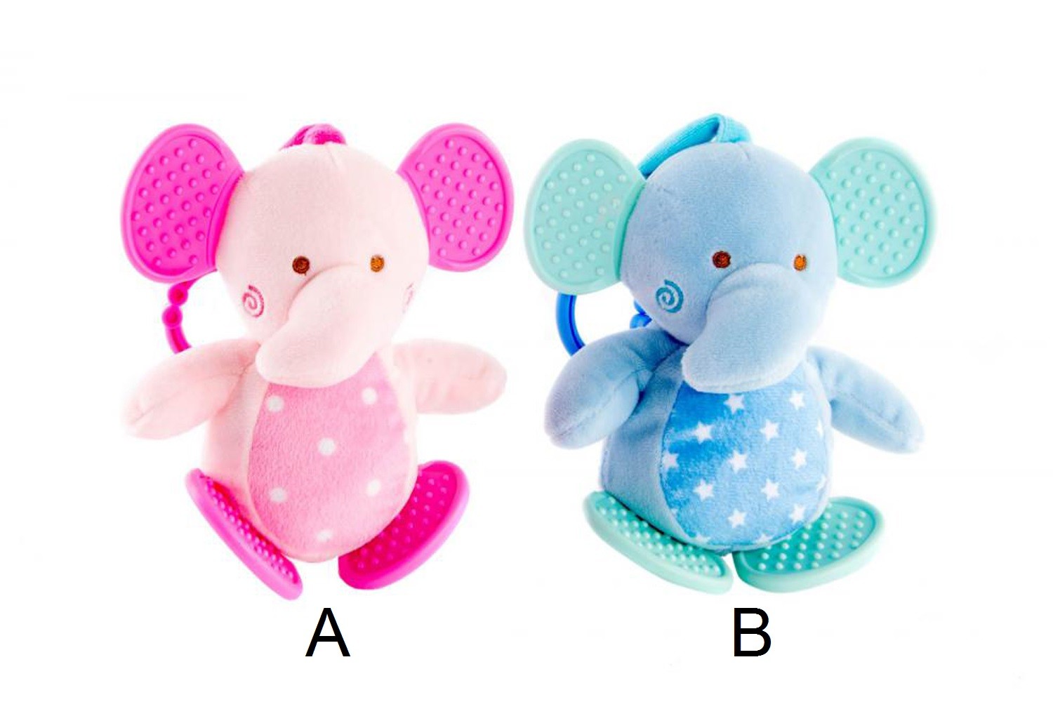 Peluche sonaglio - Modello elefante (16 cm)