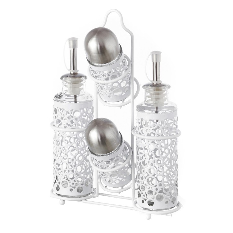 Oil/vinegar. Set 4 pieces - white Colour