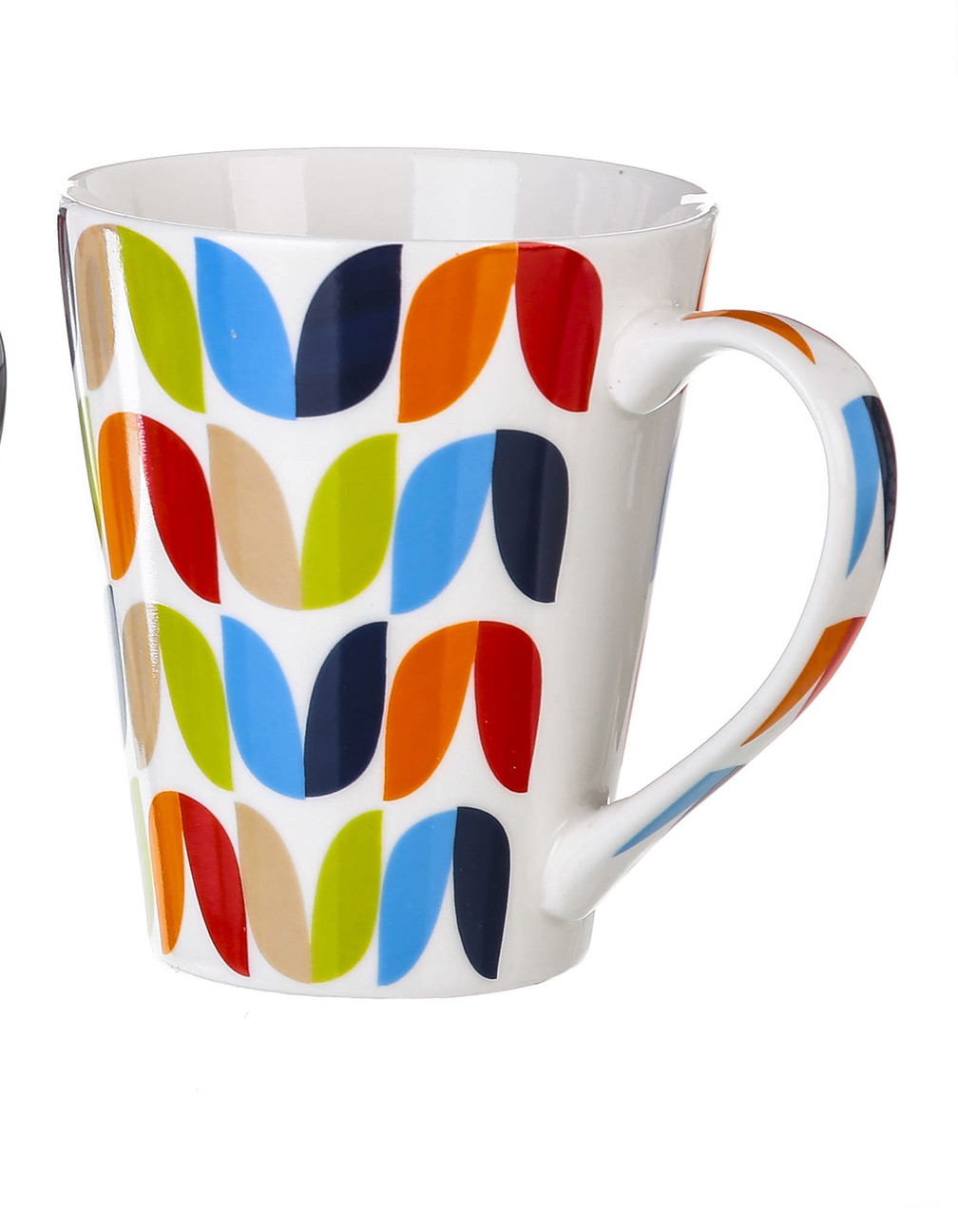Set 4 tazas de cerámica (8.7x5.7x10 cm)
