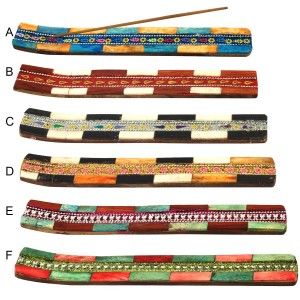 Stand pour Encens en Bois de 30 cm de Boîtes de couleurs 6 modèles