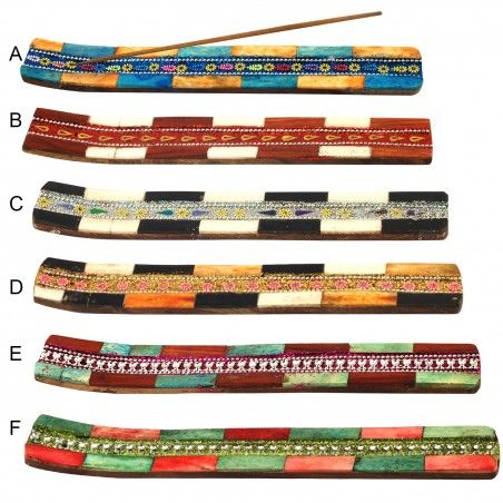 Stand per Incenso in Legno, 30 cm Scatole di colori 6 modelli