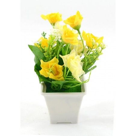 Fleur artificielle fleur de pot (9x18 cm)