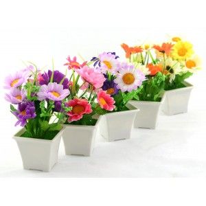 Fiore artificiale vaso di fiori (9x18cm)