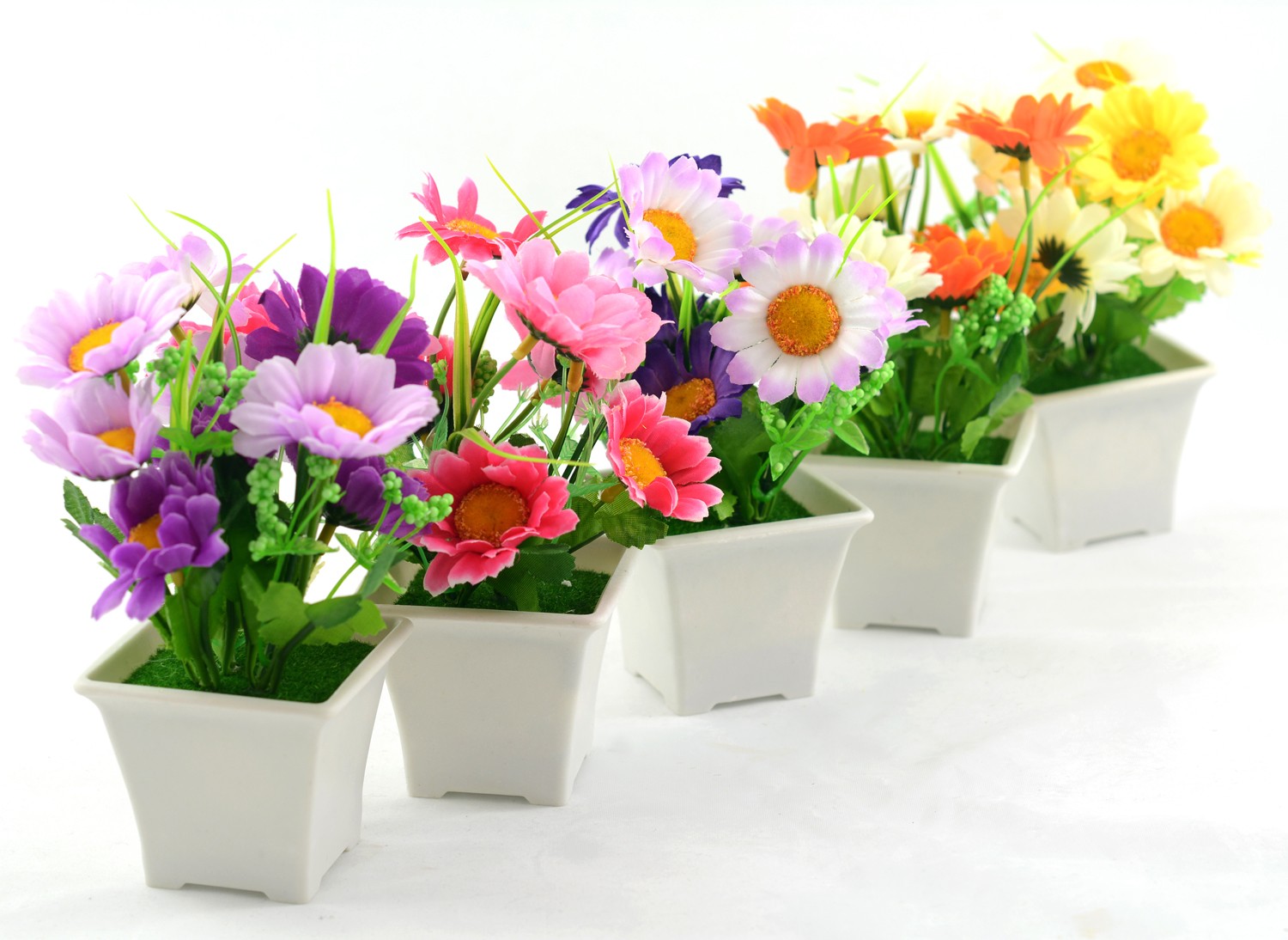 Fleur artificielle fleur de pot (9x18cm)