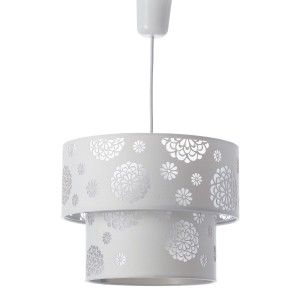 Lampada da soffitto-bianco poliestere (30x30x23cm)