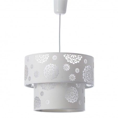 Lampada da soffitto-bianco poliestere (30x30x23cm)