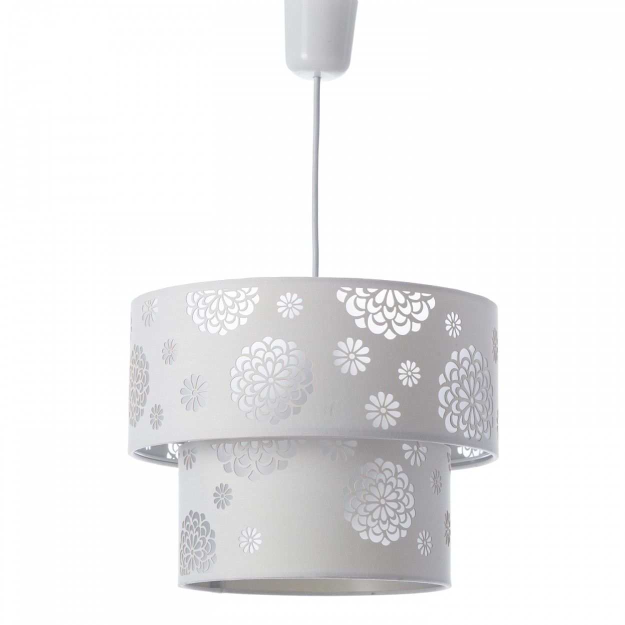 Lampe de plafond-blanc polyester (30x30x23cm)