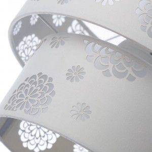 Lampe de plafond-blanc polyester (30x30x23cm)