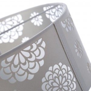 Lampe de plafond-blanc polyester (30x30x23cm)