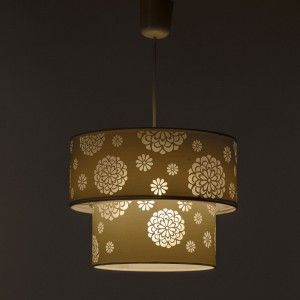 Lampe de plafond-blanc polyester (30x30x23cm)