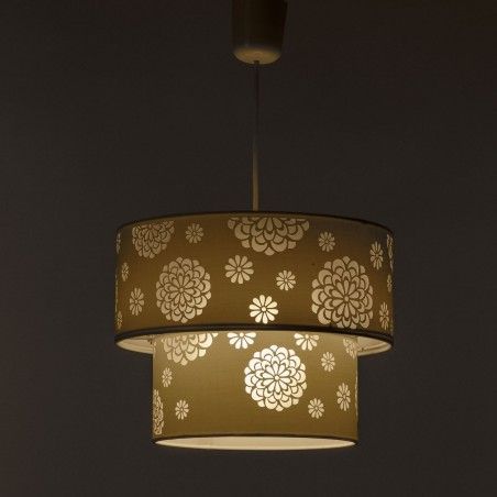Lampada da soffitto-bianco poliestere (30x30x23cm)