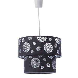 Lampada da soffitto grigio poliestere/PVC (30x30x23cm)