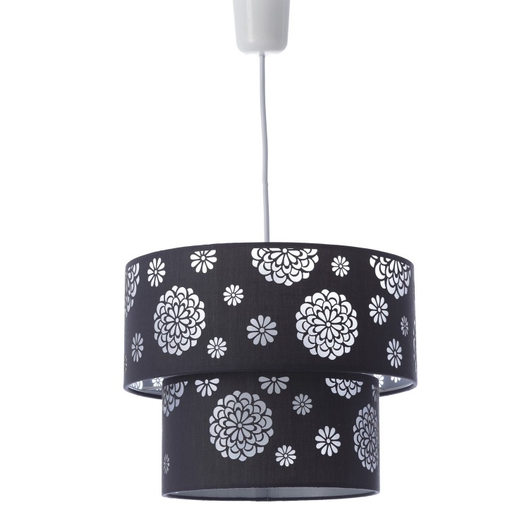 Lampada da soffitto grigio poliestere/PVC (30x30x23cm)