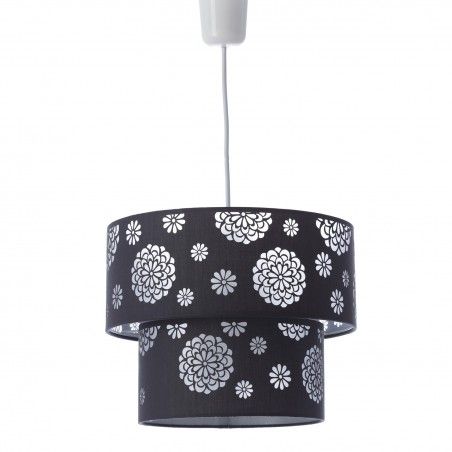 Lampada da soffitto grigio poliestere/PVC (30x30x23cm)